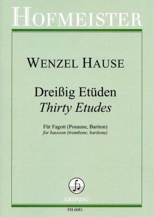 30 Et�den f�r Fagott (Posaune, Bariton)