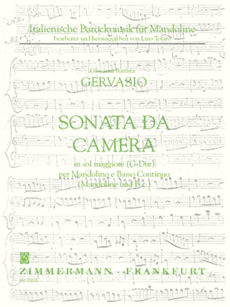 Sonata da camera D-Dur f�r Mandoline und Bc
