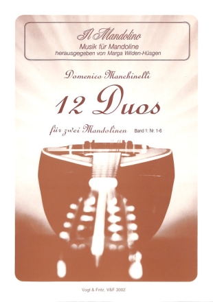 12 Duos Band 1 (Nr.1-6) f�r 2 Mandolinen Spielpartitur