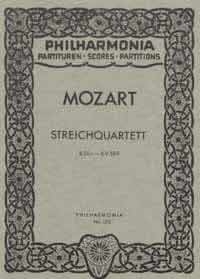 Streichquartett B-Dur KV589 Studienpartitur 