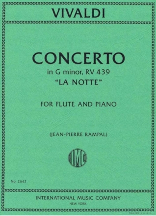 Concerto la notte F:VI:13 for flute and piano