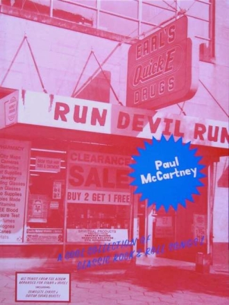 Paul McCartney: Run Devil run Songbook piano/voice/guitar