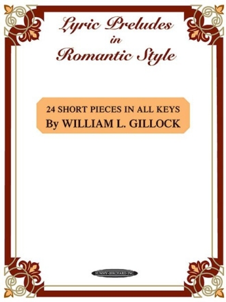 Lyric Preludes in romantic Style for piano
