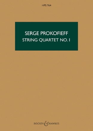 Streichquartett Nr. 1 op. 50 HPS 764 f�r Streichquartett Studienpartitur