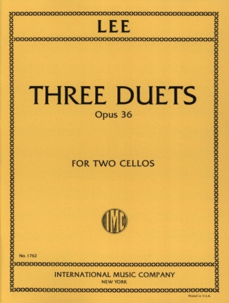 3 Duets op.36 for 2 violoncellos score
