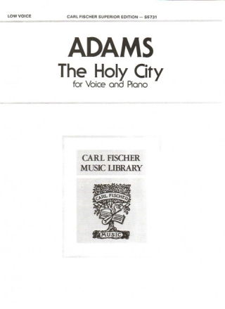 THE HOLY CITY A FLAT MAJOR  FOR LOW VOICE AND PIANO (EN)