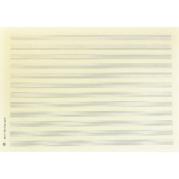Notenpapier DIN A4 quer 12 Systeme 29,7x21 cm (5 B�gen)