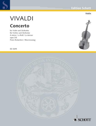 Konzert a-Moll op.3,6 f�r Violine und Streicher f�r Violine und Klavier
