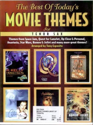 THE BEST OF TODAY'S MOVIE THEMES: for tenor sax