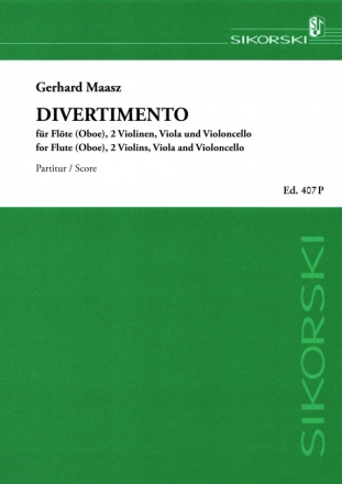 Divertimento f�r Fl�te (Oboe), 2 Violinen, Viola und Violoncello