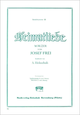 heimatliebe fuer handharmonika (1.+2.stimme)