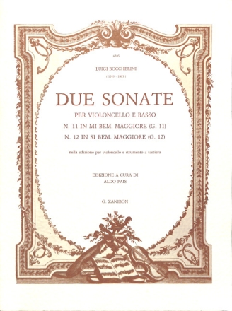 2 Sonaten G11 und G12 f�r Violoncello und Bc