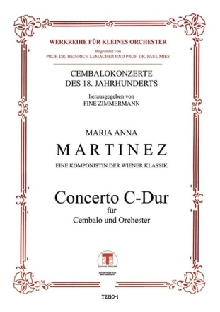 Konzert C-Dur f�r Cembalo und Orchester Partitur
