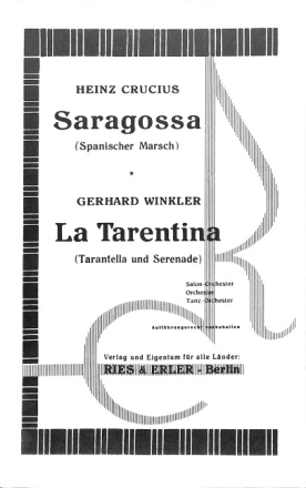 Saragossa und La tarentina: f�r Salonorchester