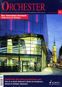 DAS ORCHESTER 12/2002 ZEITSCHRIFT FUER ORCHESTERKULTUR UND RUNDFUNK-CHORWESEN