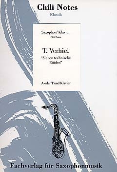 Sieben Technische Et�den (+CD) f�r Saxophon (A oder T) und Klavier