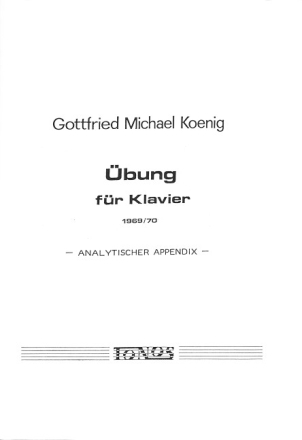 �bung f�r Klavier