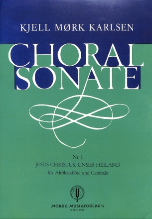 Choral Sonate no.1 f�r Altblockfl�te und Cembalo