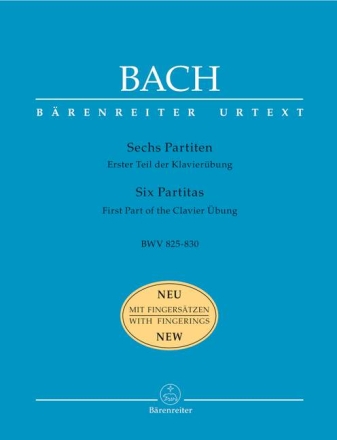 6 Partiten BWV825-830 f�r Klavier mit Fingers�tzen