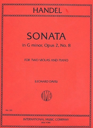 Sonate g-Moll op.2,8 f�r 2 Violen und Klavier