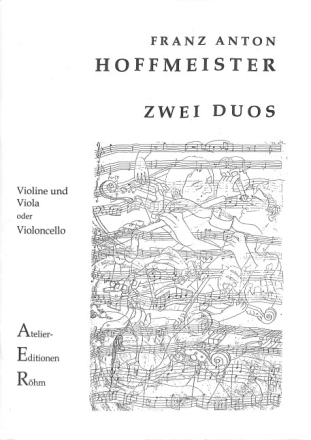 2 Duos f�r Violine und Viola (Violoncello) Stimmen