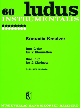 Duo C-Dur f�r 2 Klarinetten