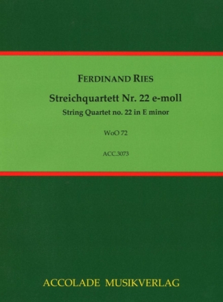 Streichquartett e-Moll WoO72 Partitur+Stimmen