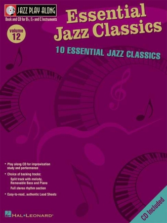 10 ESSENTIAL JAZZ CLASSICS (+CD): for C, BB, EB INSTRUMENTS