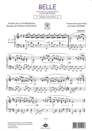 Belle pour piano