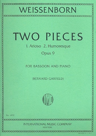 2 Pieces op.9 for bassoon and piano