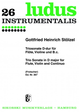 Sonate D-Dur f�r Fl�te, Violine und Bc Stimmen