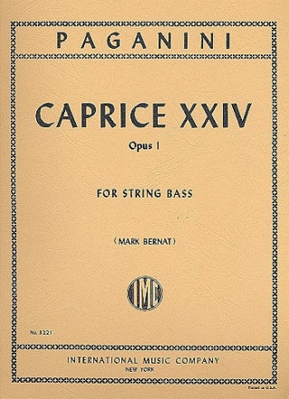 Caprice op.1,24 f�r Kontraba�