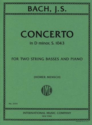 Konzert d-Moll BWV1043 f�r 2 Violinen und Orchester f�r 2 Kontrab�sse und Klavier