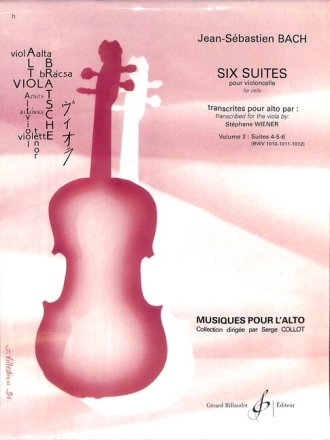6 suites vol.2 (nos.4-6) pour alto