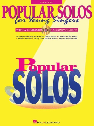 Popular Solos for young Singers (+CD): songbook piano/vocal/guitar