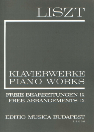 Klavierwerke Serie 2 Freie Bearbeitungen Band 9