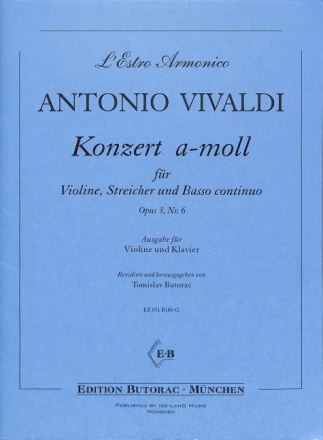 Konzert a-Moll op.3,6 f�r Violine, Streicher und Bc f�r Violine und Klavier