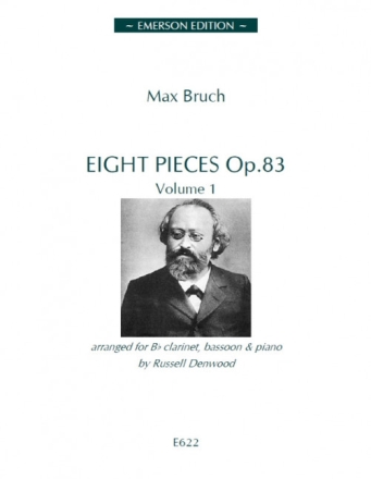 8 Pieces op.83 vol.1 for clarinet, bassoon and piano parts
