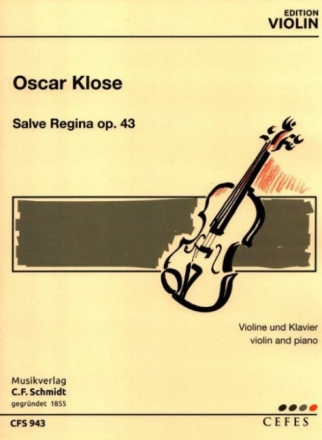 Salve Regina op.43 f�r Violine und Klavier