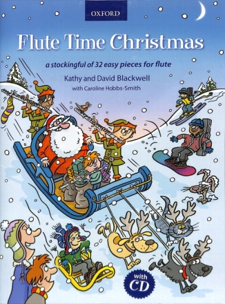 Flute Time Christmas (+CD) for 1-2 flutes (piano ad lib) score