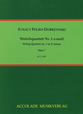Streichquartett e-Moll op.7 Partitur und Stimmen