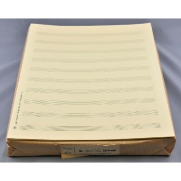Star-Matt Notenpapier Quart-Format hoch 10 Systeme 27x34 cm (5 B�gen)
