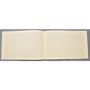 Notenpapier Oktav-Format quer 10 Systeme 27x17 cm (5 B�gen)