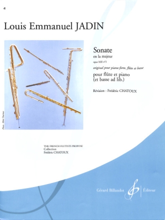 Sonate la majeur op.13,2 pour flute et piano (basse AD LIB)