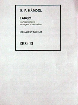Largo aus Xerxes f�r Orgel oder Harmonium