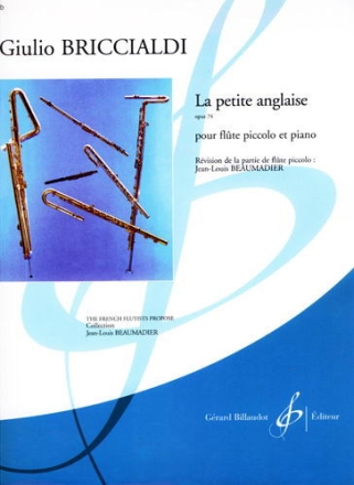 La petite anglaise op.74 pour flute piccolo et piano Beaumadier, Jean-Louis, arr.