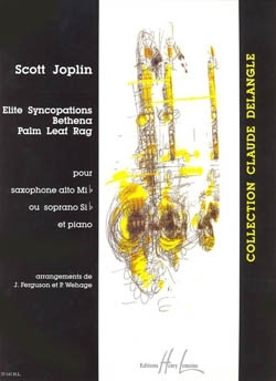 Elite syncopations, Bethena et Palm leaf rag pour saxophone alto ou soprano et piano