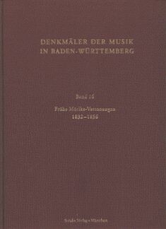Denkm�ler der Musik in Baden-Wuerttemberg Band 16 Fr�he M�rike-Vertonungen 1832-1856 gebunden