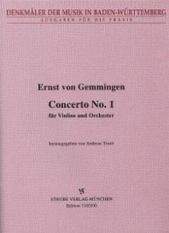 Concerto Nr.1  f�r Violine und Orchester Partitur