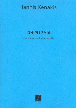 Dhipli zyia pour violon et violoncelle 2PARTITIONS